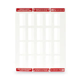Redi-Tag® Laser Printable Index Tabs, 1/5-Cut, White, 2" Wide, 300/Pack (RTG39170) Pack of 300