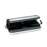 Swingline® 32-Sheet Lever Handle Heavy-Duty Two- to Seven-Hole Punch, 9/32" Holes, Black (SWI74350)