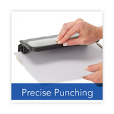 Swingline® 32-Sheet Easy Touch Two- to Three-Hole Punch with Cintamatic Centering, 9/32" Holes, Black/Gray (SWI74300)