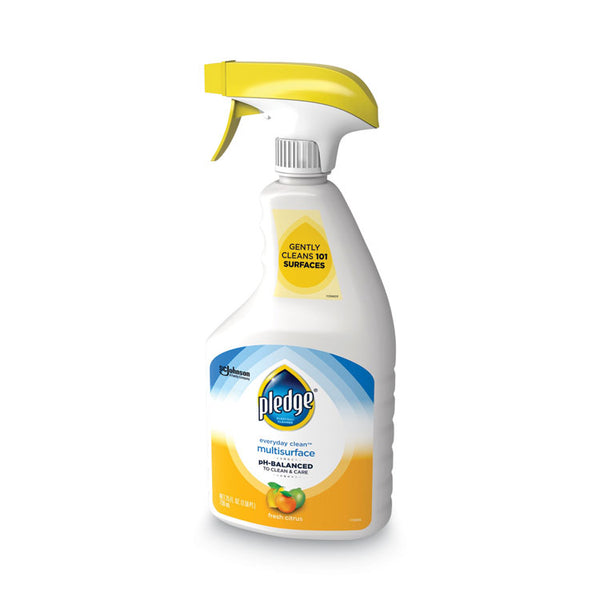 Pledge® pH-Balanced Everyday Clean Multisurface Cleaner, Clean Citrus Scent, 25 oz Trigger Spray Bottle, 6/Carton (SJN336283)