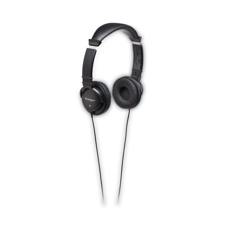 Kensington® Hi-Fi Headphones, Plush Sealed Earpads, Black (KMW33137) Each