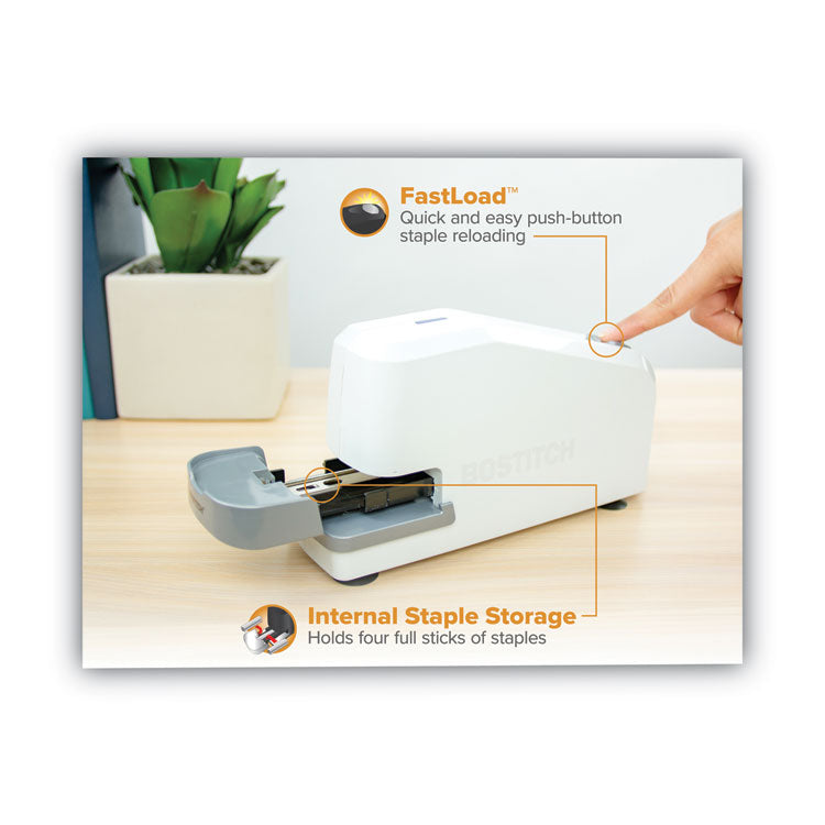 Bostitch® Impulse 30 Electric Stapler, 30-Sheet Capacity, White (BOS02011) Each