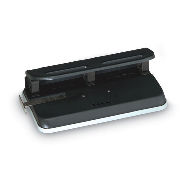 Swingline® 24-Sheet Easy Touch Two- to Seven-Hole Precision-Pin Punch, 9/32" Holes, Black (SWI74150)