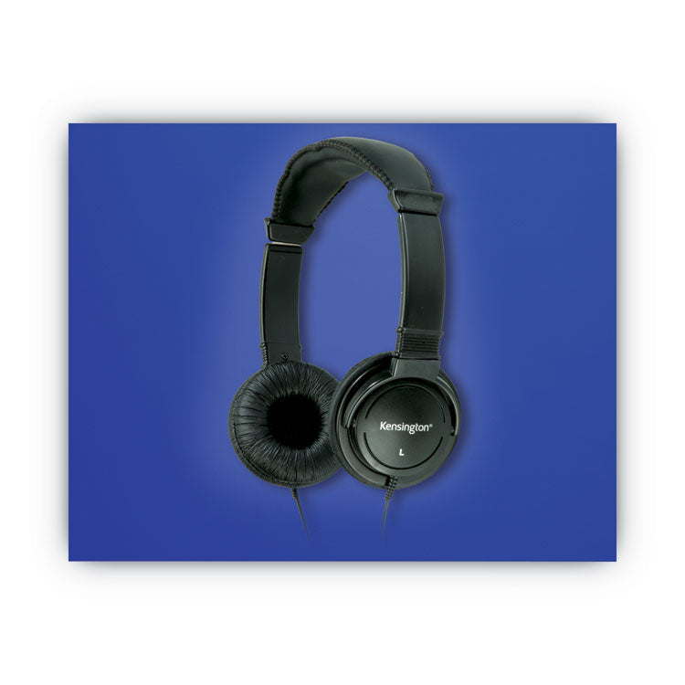 Kensington® Hi-Fi Headphones, Plush Sealed Earpads, Black (KMW33137) Each