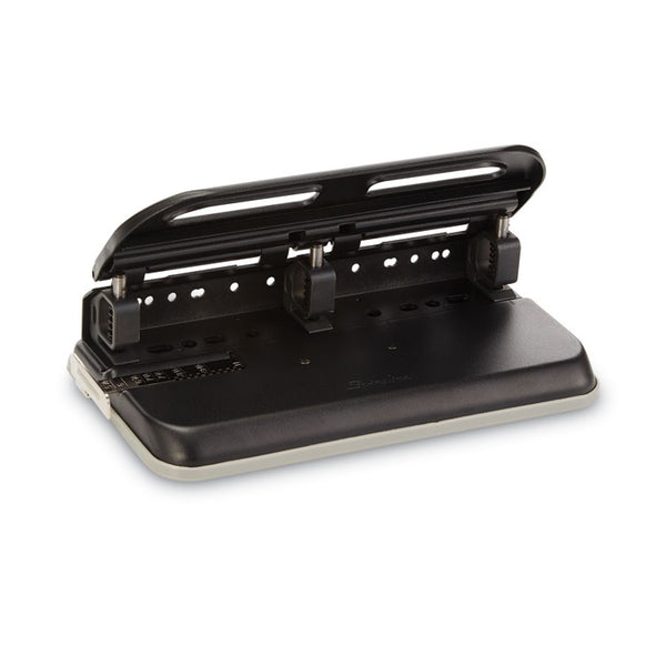 Swingline® 24-Sheet Easy Touch Two- to Seven-Hole Precision-Pin Punch, 9/32" Holes, Black (SWI74150)
