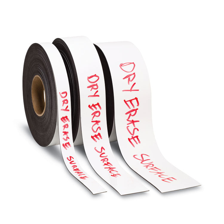 U Brands Dry Erase Magnetic Tape Roll, 1" x 50 ft, White (UBRFM2018) 1 Roll