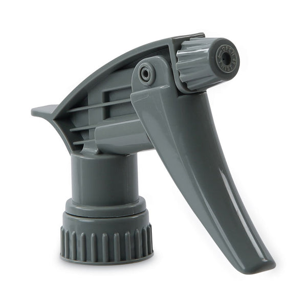Boardwalk® Chemical-Resistant Trigger Sprayer 320CR, 9.5" Tube, Gray, 24/Carton (BWK72109)