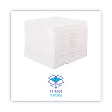 Boardwalk® DRC Wipers, 12 x 13, White, 90 Bag, 12 Bags/Carton (BWKV030QPW)
