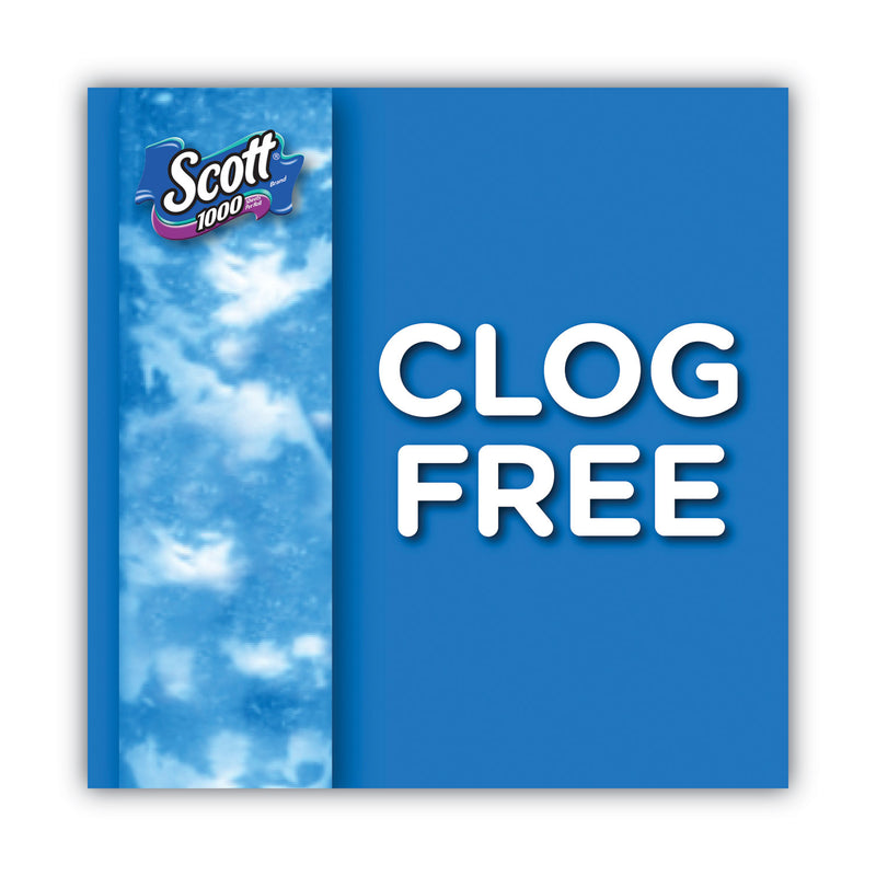 Scott® Toilet Paper, Septic Safe, 1-Ply, White, 1,000 Sheets/Roll, 12 Rolls/Pack, 4 Pack/Carton (KCM10060) Case of 48