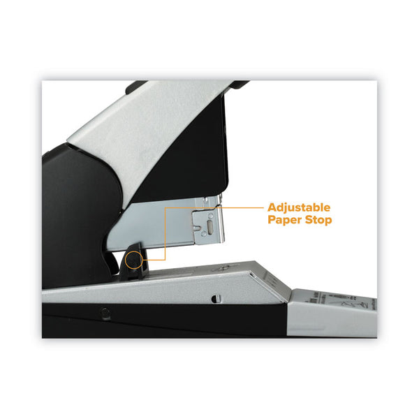 Bostitch® Auto 180 Xtreme Duty Automatic Stapler, 180-Sheet Capacity, Silver/Black (BOSB380HDBLK)
