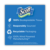 Scott® Rapid-Dissolving Toilet Paper, Bath Tissue, Septic Safe, 1-Ply, White, 231 Sheets/Roll, 4/Rolls/Pack, 12 Packs/Carton (KCM47617) Case of 48