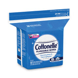 Cottonelle® Fresh Care Flushable Cleansing Cloths, 1-Ply, 5 x 7.25, White, 168/Pack (KCC10358EA) Each