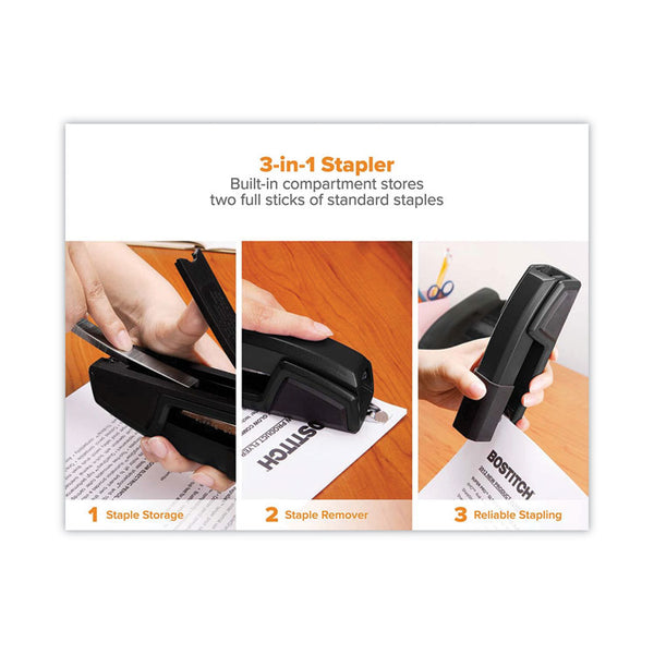 Bostitch® Epic Stapler, 25-Sheet Capacity, Black (BOSB777BLK)