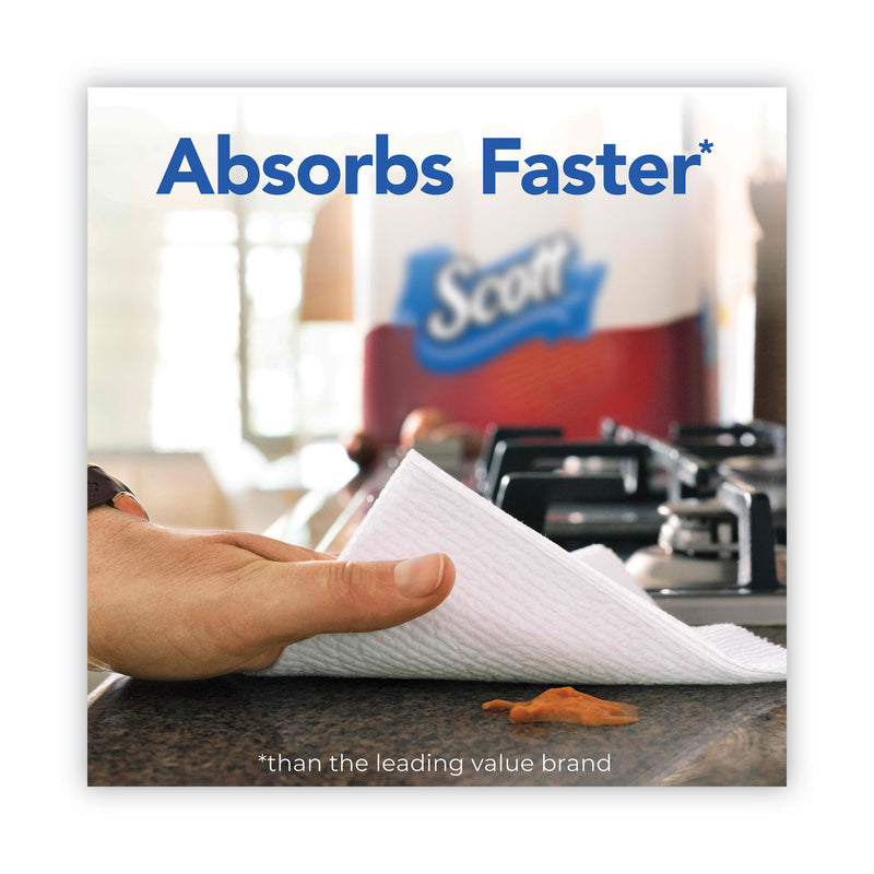 Scott® Choose-A-Sheet Mega Kitchen Roll Paper Towels, White, 1-Ply, 6.5 x 11, 102 Sheets/Roll, 12 Rolls/Pack (KCM55416) Pack of 12