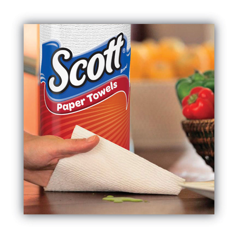 Scott® Choose-A-Sheet Mega Kitchen Roll Paper Towels, White, 1-Ply, 6.5 x 11, 102 Sheets/Roll, 12 Rolls/Pack (KCM55416) Pack of 12