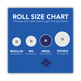 Scott® Choose-a-Size Mega Kitchen Roll Paper Towels, 1-Ply, 108/Roll, 6 Rolls/Pack, 4 Packs/Carton (KCM56668) Case of 4