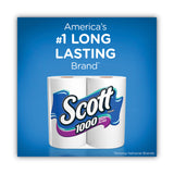Scott® 1000 Bathroom Tissue, Septic Safe, 1-Ply, White, 1,000 Sheet/Roll, 20/Pack (KCM20032PK) Pack of 20
