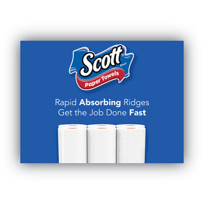 Scott® Choose-A-Sheet Mega Kitchen Roll Paper Towels, White, 1-Ply, 6.5 x 11, 102 Sheets/Roll, 12 Rolls/Pack (KCM55416) Pack of 12