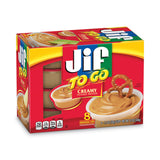 Jif To Go® Spreads, Creamy Peanut Butter, 1.5 oz Cup, 8/Box (SMU24136) Pack of 8