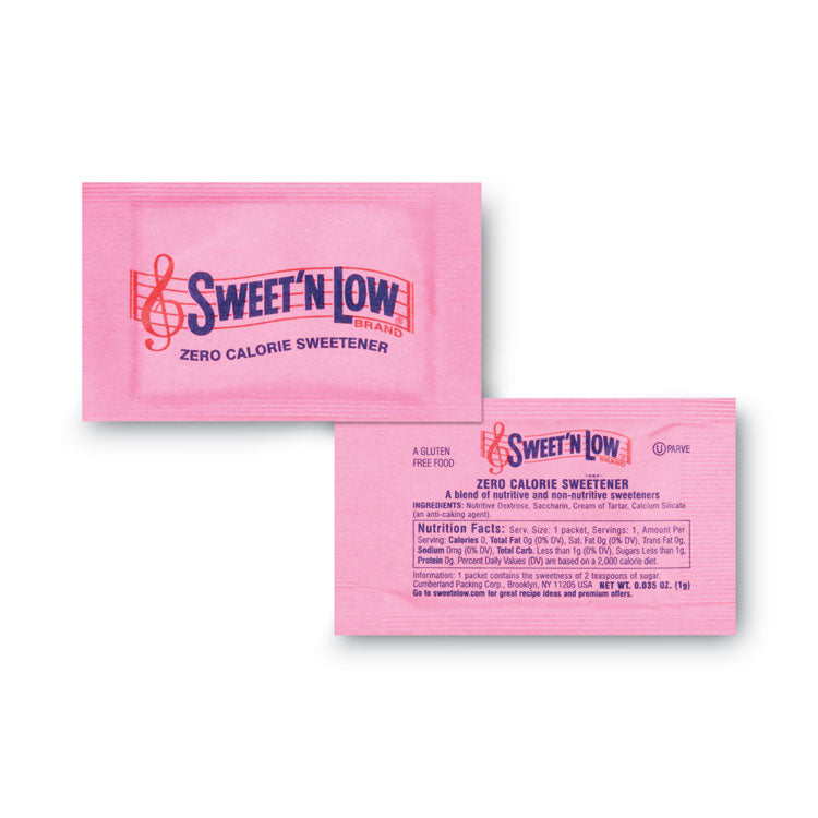 Sweet'N Low® Zero Calorie Sweetener, 1 g Packet, 400 Packet/Box, 4 Box/Carton (SMU50150CT) Case of 1600