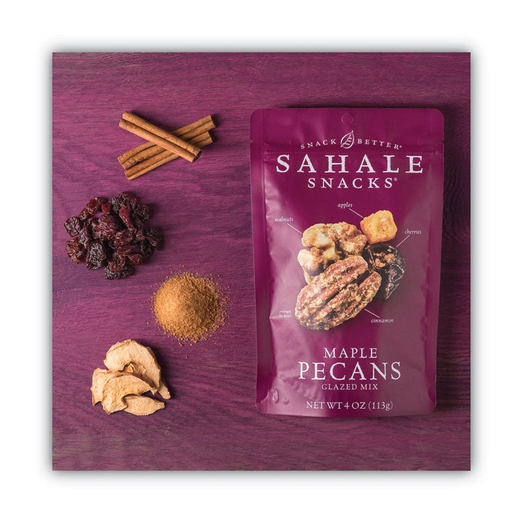 Sahale Snacks® Glazed Mixes, Maple Cinnamon Pecan Walnut, 1.5 oz Pouch, 18/Carton (SMU00018) Each