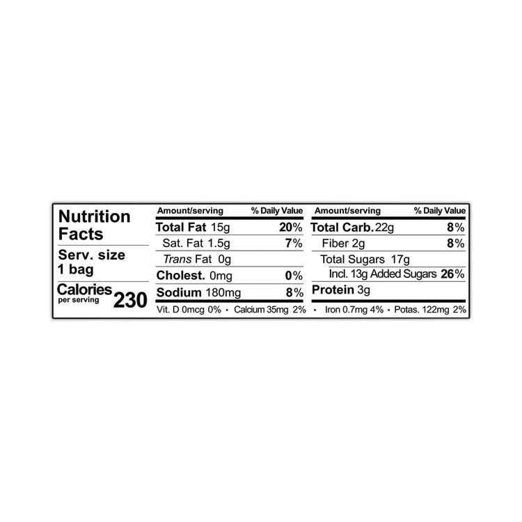 Sahale Snacks® Glazed Mixes, Maple Cinnamon Pecan Walnut, 1.5 oz Pouch, 18/Carton (SMU00018)