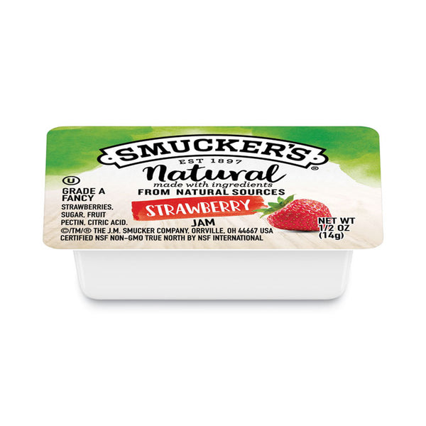 Smucker's® Smuckers 1/2 Ounce Natural Jam, 0.5 oz Container, Strawberry, 200/Carton (SMU8201)