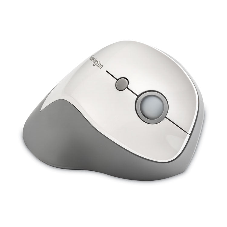 Kensington® Pro Fit Ergo Vertical Wireless Mouse, 2.4 GHz Frequency/65.62 ft Wireless Range, Right Hand Use, Gray (KMW75520) Each