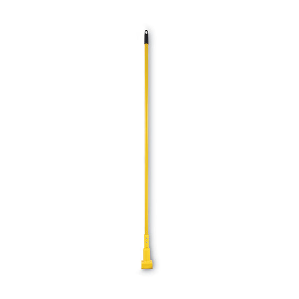 Boardwalk® Plastic Jaws Mop Handle for 5 Wide Mop Heads, Aluminum, 1" dia x 60", Yellow (BWK610)