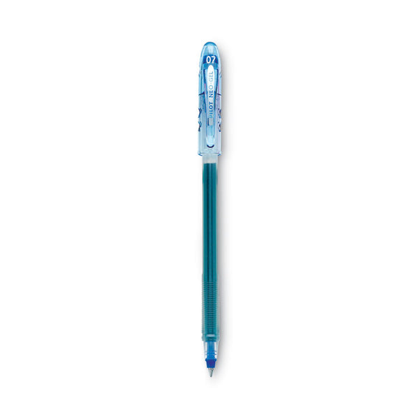 Pilot® Neo-Gel Gel Pen, Stick, Fine 0.7 mm, Blue Ink, Translucent Blue Barrel, Dozen (PIL14002)