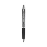 Pilot® Precise Gel BeGreen Gel Pen, Retractable, Fine 0.7 mm, Black Ink, Smoke Barrel, Dozen (PIL15001)