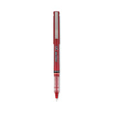 Pilot® Precise V7 Roller Ball Pen, Stick, Fine 0.7 mm, Red Ink, Red/Clear Barrel, Dozen (PIL35352)