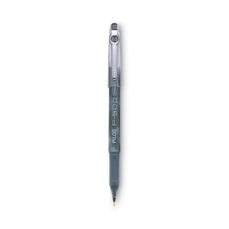 Pilot® Precise P-500 Gel Pen, Stick, Extra-Fine 0.5 mm, Black Ink, Black Barrel, Dozen (PIL38600)