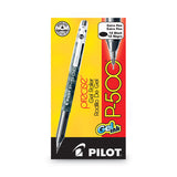 Pilot® Precise P-500 Gel Pen, Stick, Extra-Fine 0.5 mm, Black Ink, Black Barrel, Dozen (PIL38600)