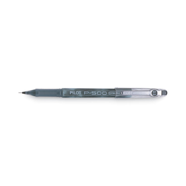 Pilot® Precise P-500 Gel Pen, Stick, Extra-Fine 0.5 mm, Black Ink, Black Barrel, Dozen (PIL38600)