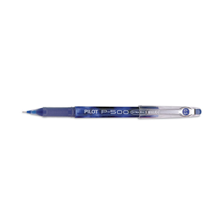 Pilot® Precise P-500 Gel Pen, Stick, Extra-Fine 0.5 mm, Blue Ink, Blue Barrel, Dozen (PIL38601)