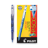 Pilot® Precise P-500 Gel Pen, Stick, Extra-Fine 0.5 mm, Blue Ink, Blue Barrel, Dozen (PIL38601)