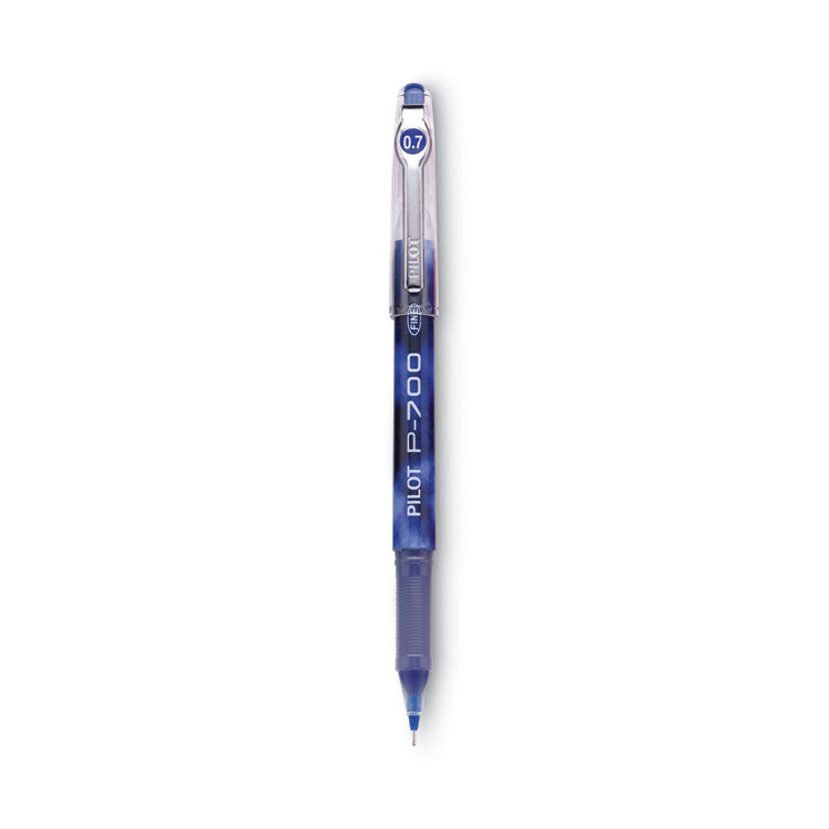 Pilot® Precise P-700 Gel Pen, Stick, Fine 0.7 mm, Blue Ink, Blue Barrel, Dozen (PIL38611)