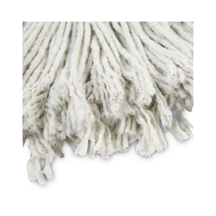 Boardwalk® Cut-End Wet Mop Head, Cotton, No. 24, White 12/Carton (BWK2024CCT)