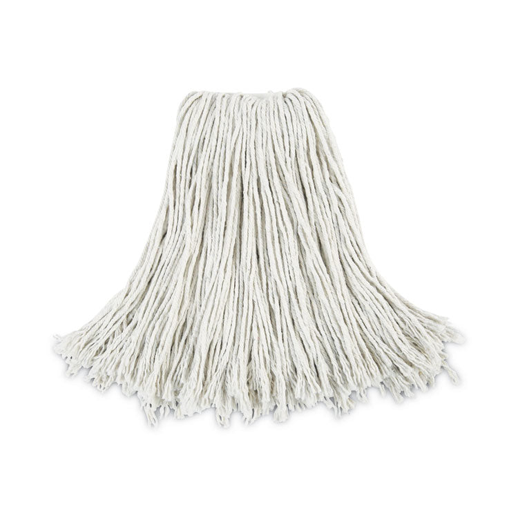 Boardwalk® Cut-End Wet Mop Head, Cotton, No. 24, White 12/Carton (BWK2024CCT)