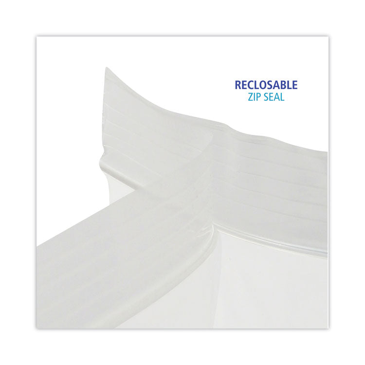 Boardwalk® Reclosable Food Storage Bags, 1 gal, 1.75 mil, 10.5" x 11", Clear, 250/Box (BWK1GALBAG) Case of 250