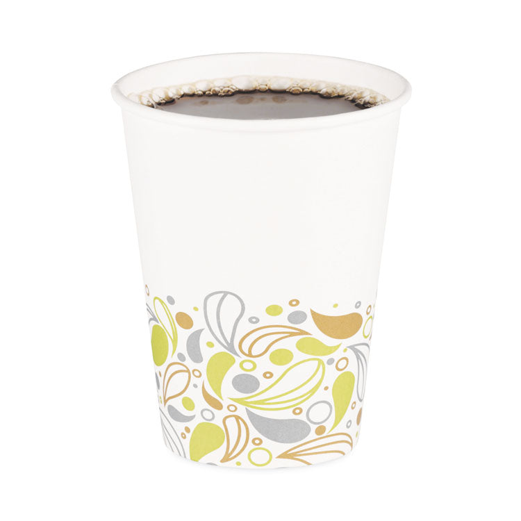 Boardwalk® Deerfield Printed Paper Hot Cups, 12 oz, 50 Cups/Sleeve, 20 Sleeves/Carton (BWKDEER12HCUP) Case of 1000