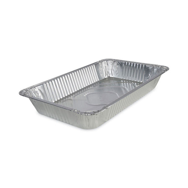 Boardwalk® Aluminum Steam Table Pans, Full-Size Deep, 3.19" Deep, 12.81 x 20.75, 50/Carton (BWKSTEAMFLDP)