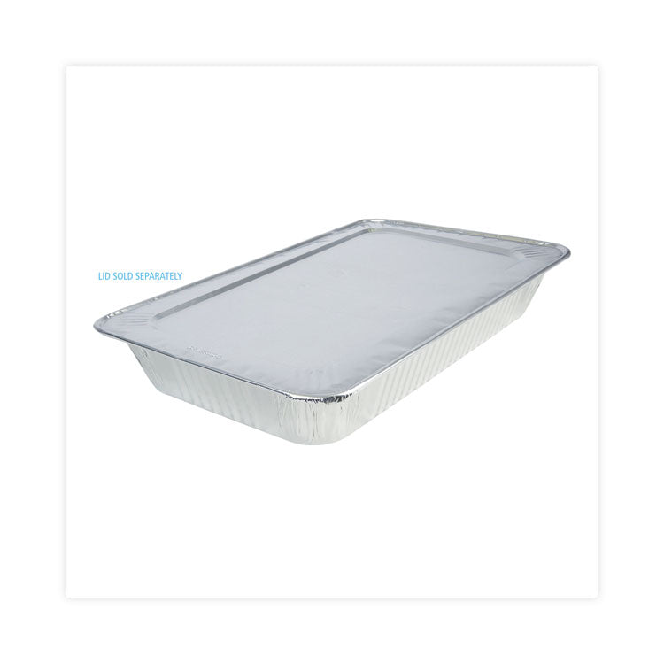 Boardwalk® Aluminum Steam Table Pans, Full-Size Deep, 3.19" Deep, 12.81 x 20.75, 50/Carton (BWKSTEAMFLDP)
