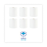 Boardwalk® Hardwound Paper Towels, 1-Ply, 8" x 800 ft, White, 6 Rolls/Carton (BWK6254B)
