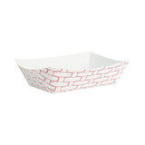 Boardwalk® Paper Food Baskets, 2.5 lb Capacity, Red/White, 500/Carton (BWK30LAG250)