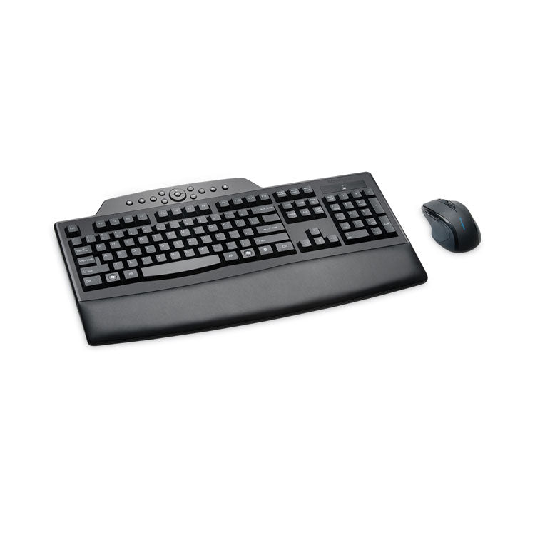 Kensington® Pro Fit Comfort Wireless Desktop Set, 2.4 GHz Frequency/30 ft Wireless Range, Black (KMW72403) Each