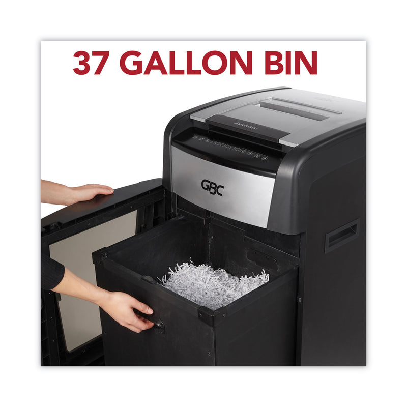 GBC AutoFeed+ 750M Micro-Cut Large Office Shredder, 750 Auto/15 Manual Sheet Capacity (GBCWSM1757613) Each