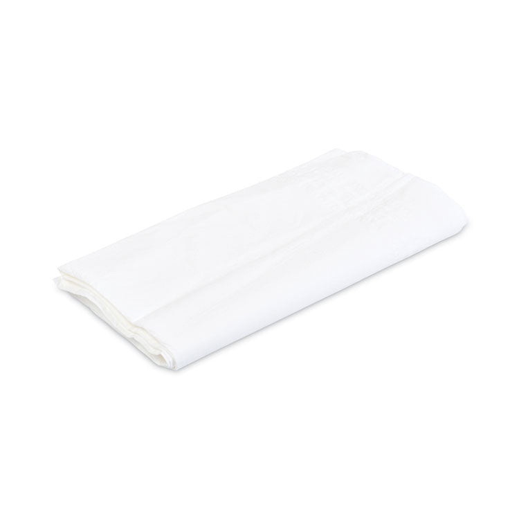 Tatco Paper Table Cover, Embossed Paper with Plastic Liner, 54" x 108", White, 20/Carton (TCO31108) Case of 20