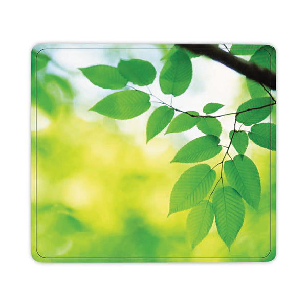 Fellowes® Recycled Mouse Pad, 9 x 8, Leaves Design (FEL5903801)